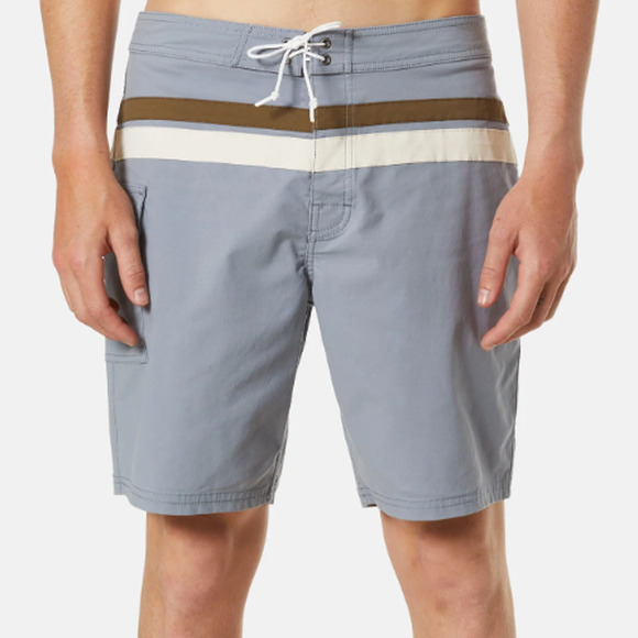 Katin Heritage Collection Men's Board Shorts Porto‎ Stripes Gray Size 34 New - Picture 5 of 5